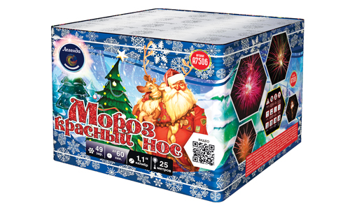  Батарея салютов Мороз Красный Нос  в Оленегорске