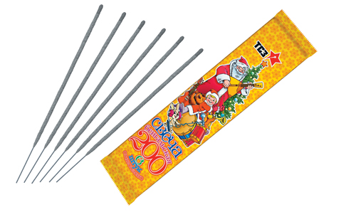  Бенгальские свечи 6 шт 200 мм в пакете  в Оленегорске