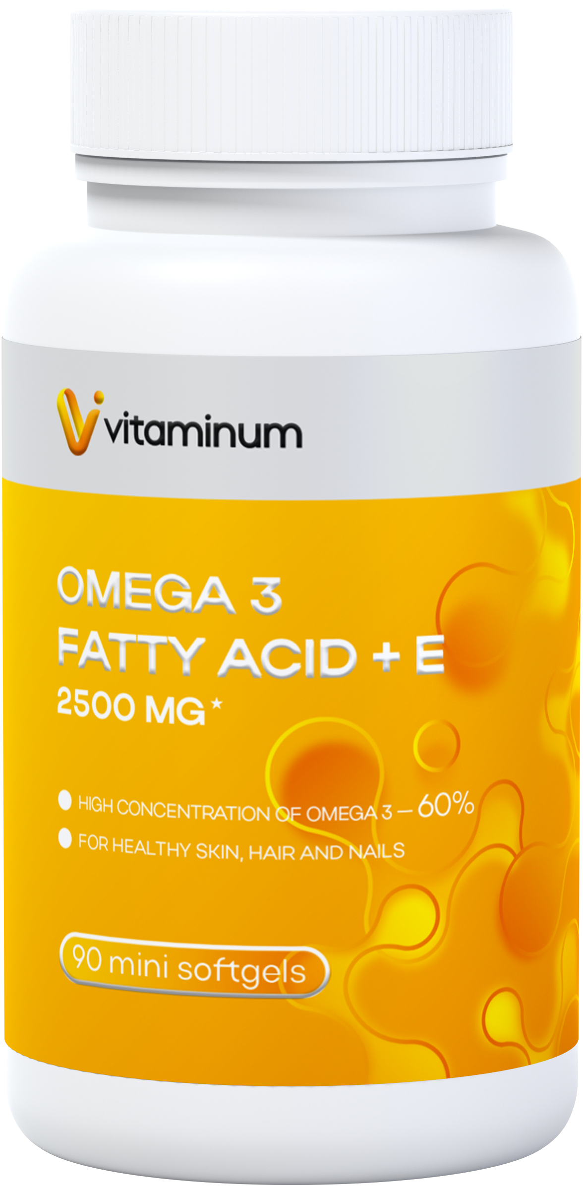  Vitaminum ОМЕГА 3 60% + витамин Е (2500 MG*) 90 капсул 700 мг   в Оленегорске